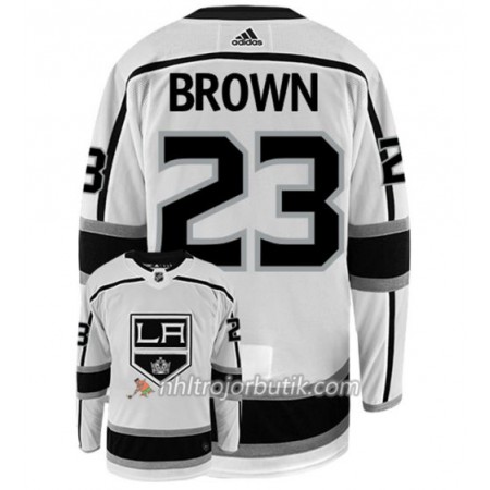 Män Ishockey Los Angeles Kings Tröja DUSTIN BROWN 23 Adidas Vit Authentic